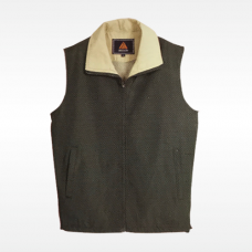 外套背心(墨綠底卡其領)