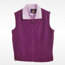外套背心(紫底粉紅領)