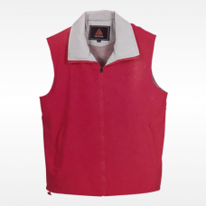 外套背心(桃紅底灰領)